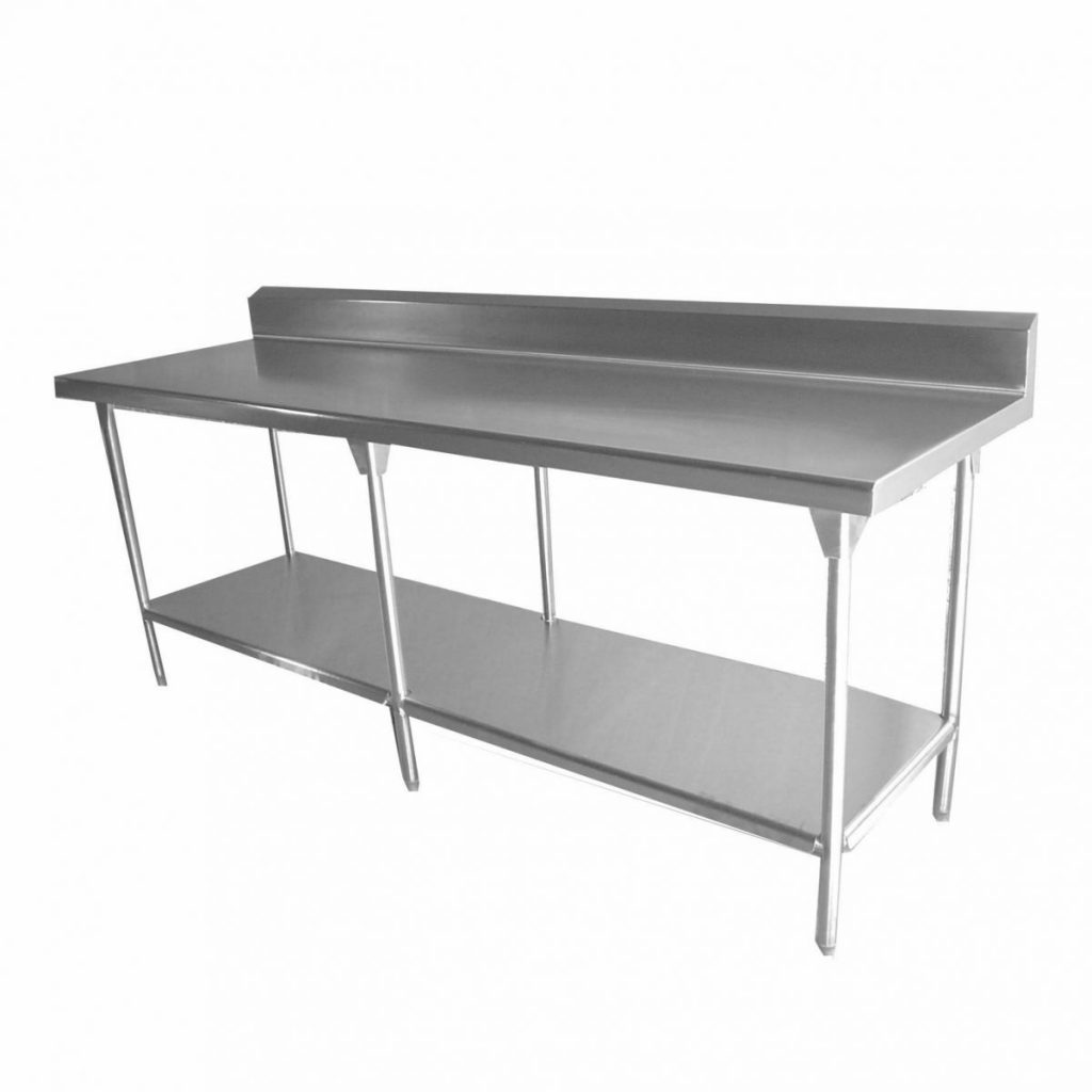 mesa de trabajo con cubierta nylamid acero inoxidable